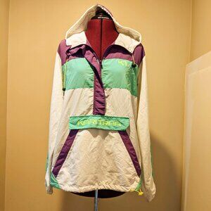 Kari Traa Signe Anorak Jacket windbreaker Colorblock Hooded Pullover (Women’s) M
